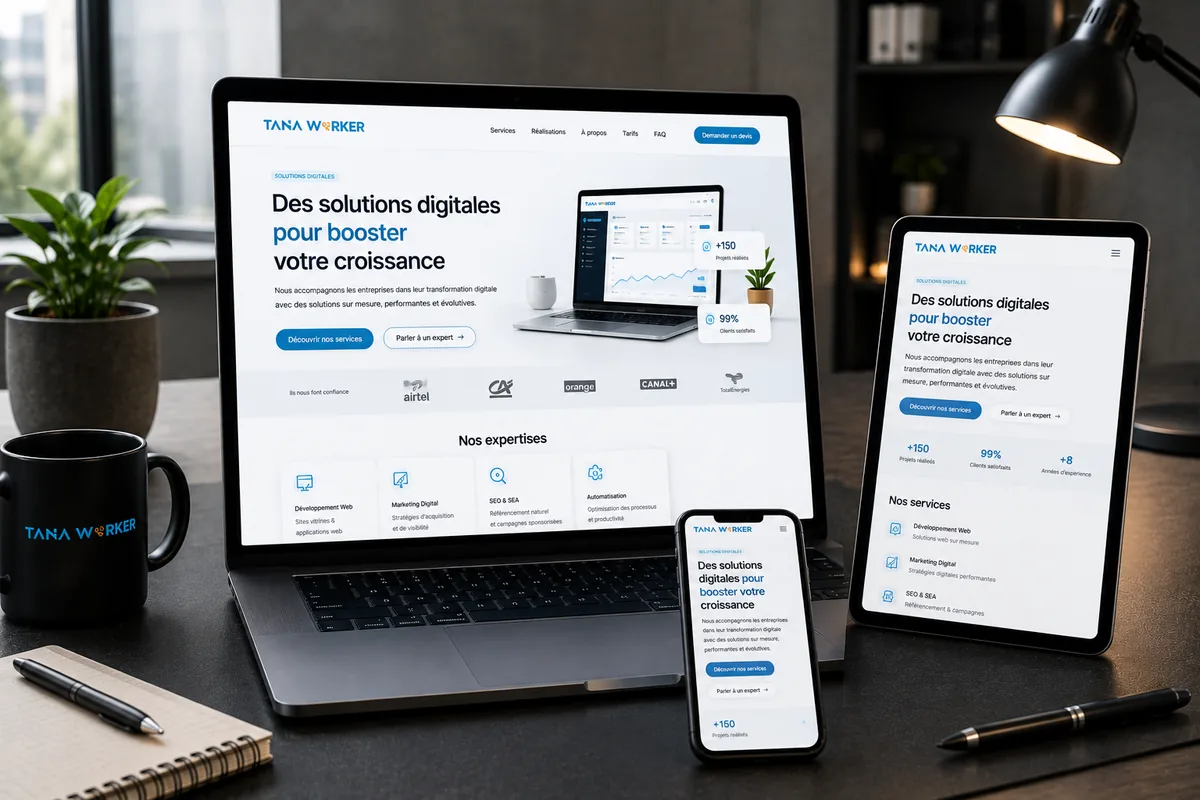 Exemple de r&eacute;alisation : Landing Page