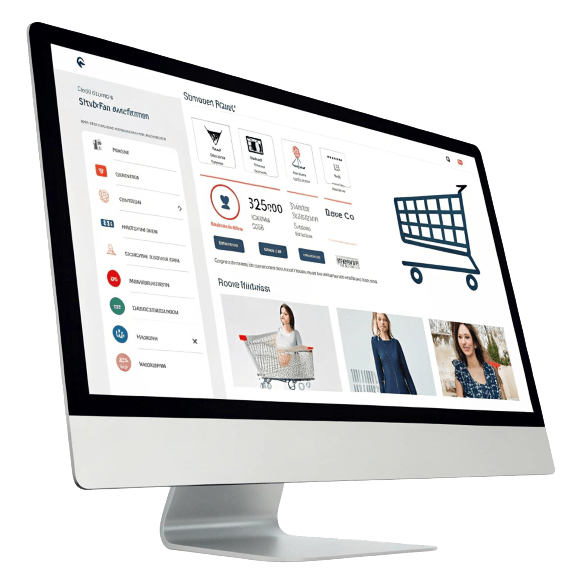 ecommerce website user dashboard illustration isolated transparent background https://tanaworker.fr/site-internet/