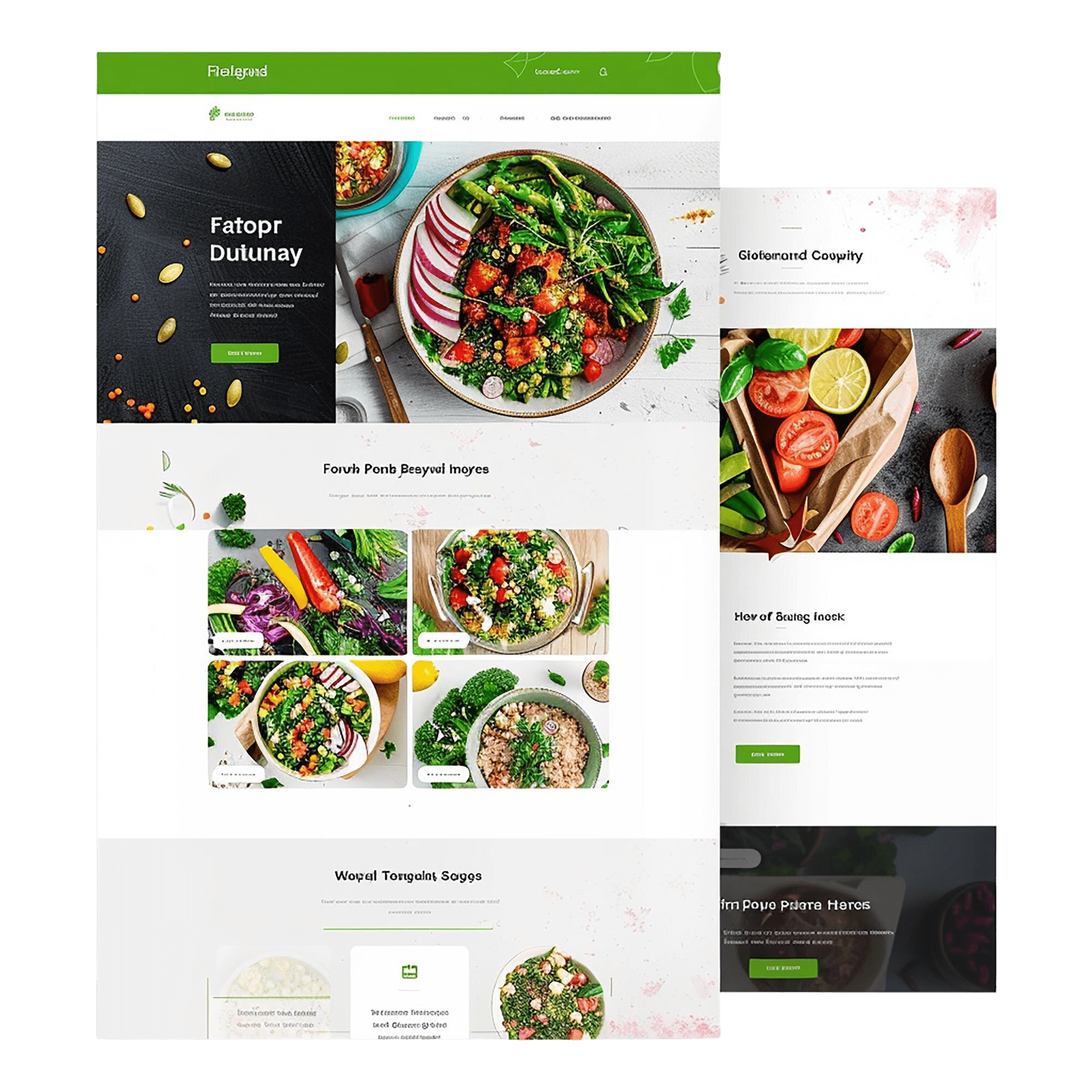 website landing page healthy meal prep company https://tanaworker.fr/site-internet/